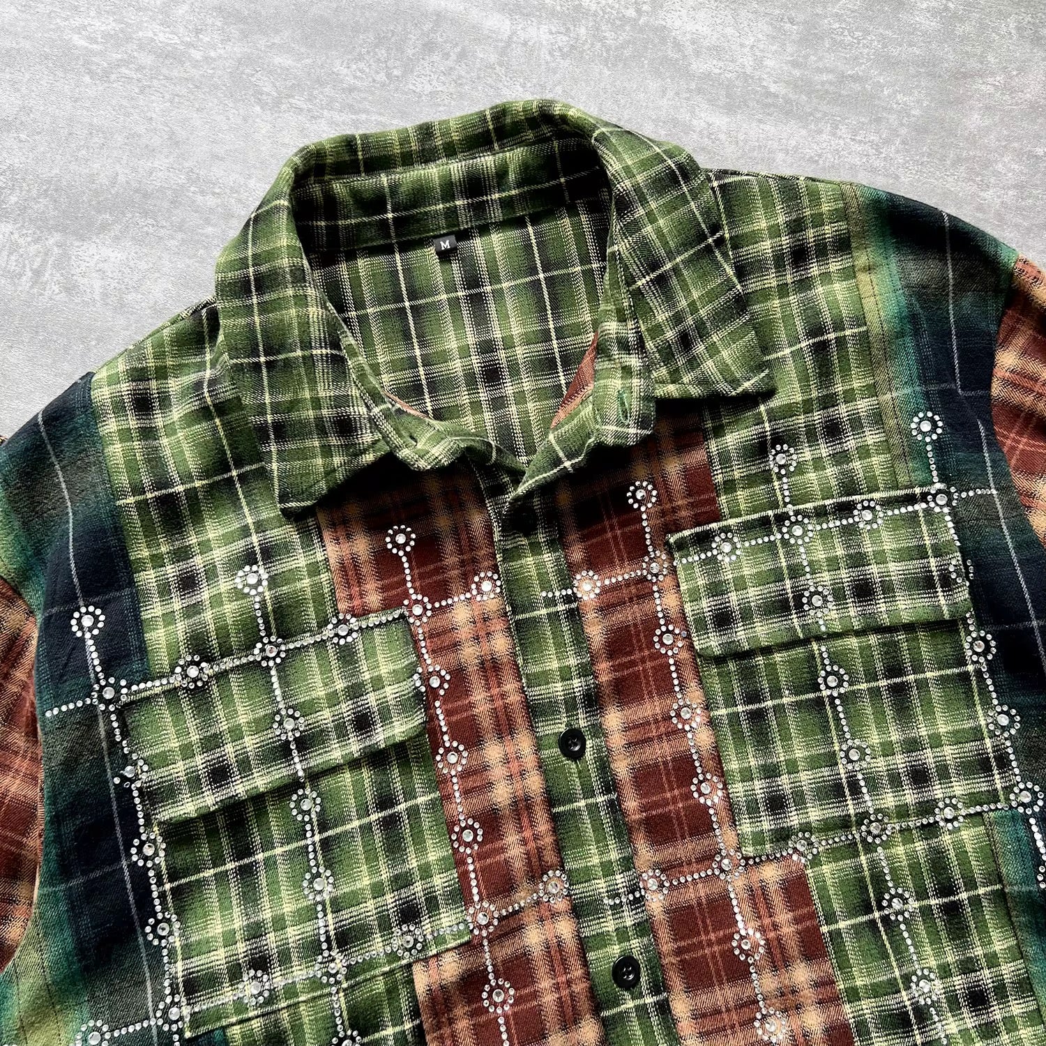 GREEN/ORANGE FLANNEL