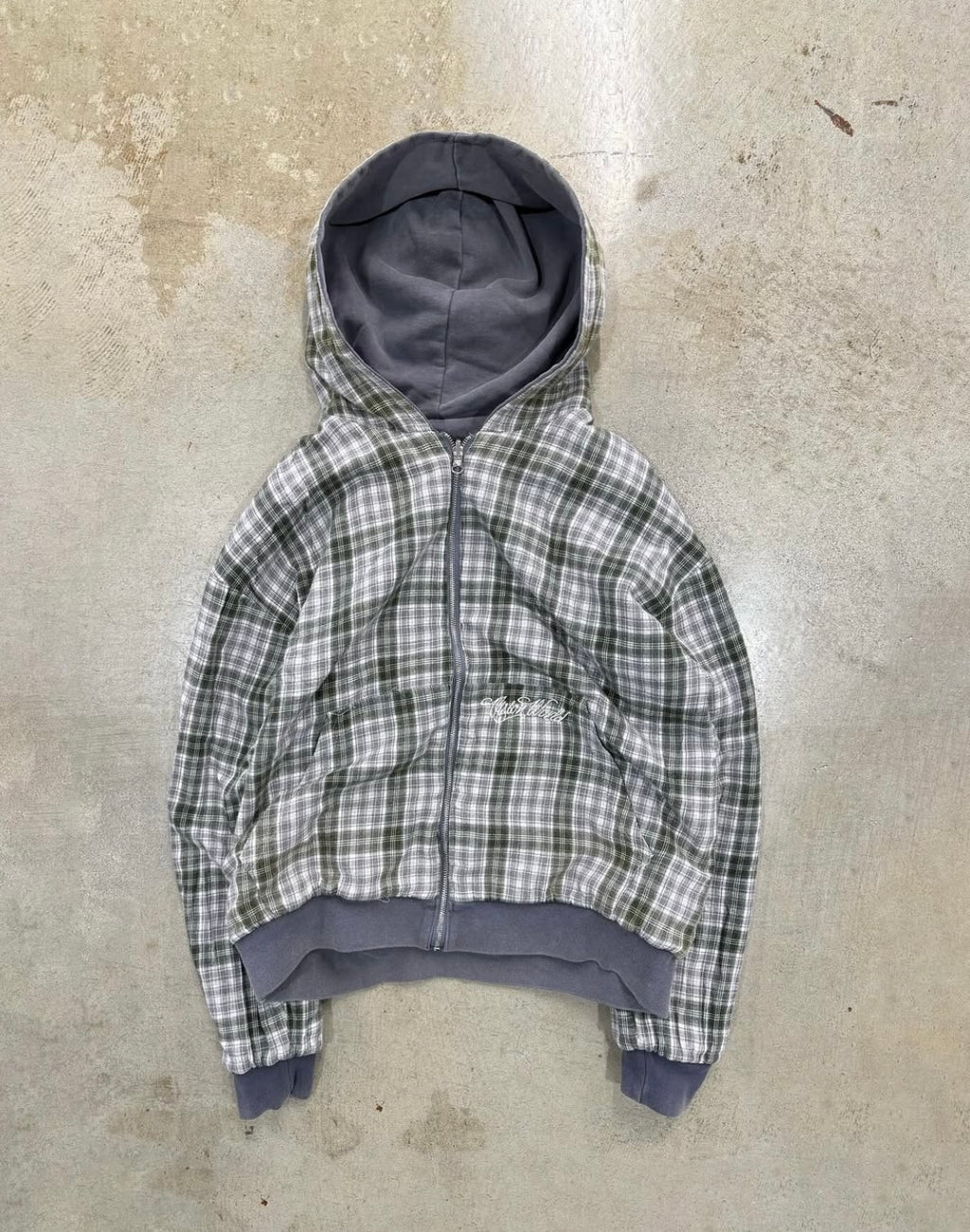 LIGHT GREY/GREY 2-SIDED ZIPPER